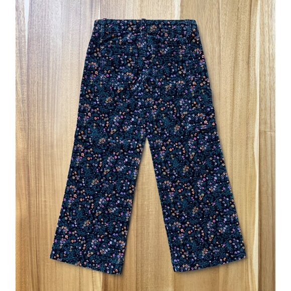 Art Class Girls Wide Leg Corduroy Pants Floral Pattern Multicolor Size 5 - Picture 3 of 11
